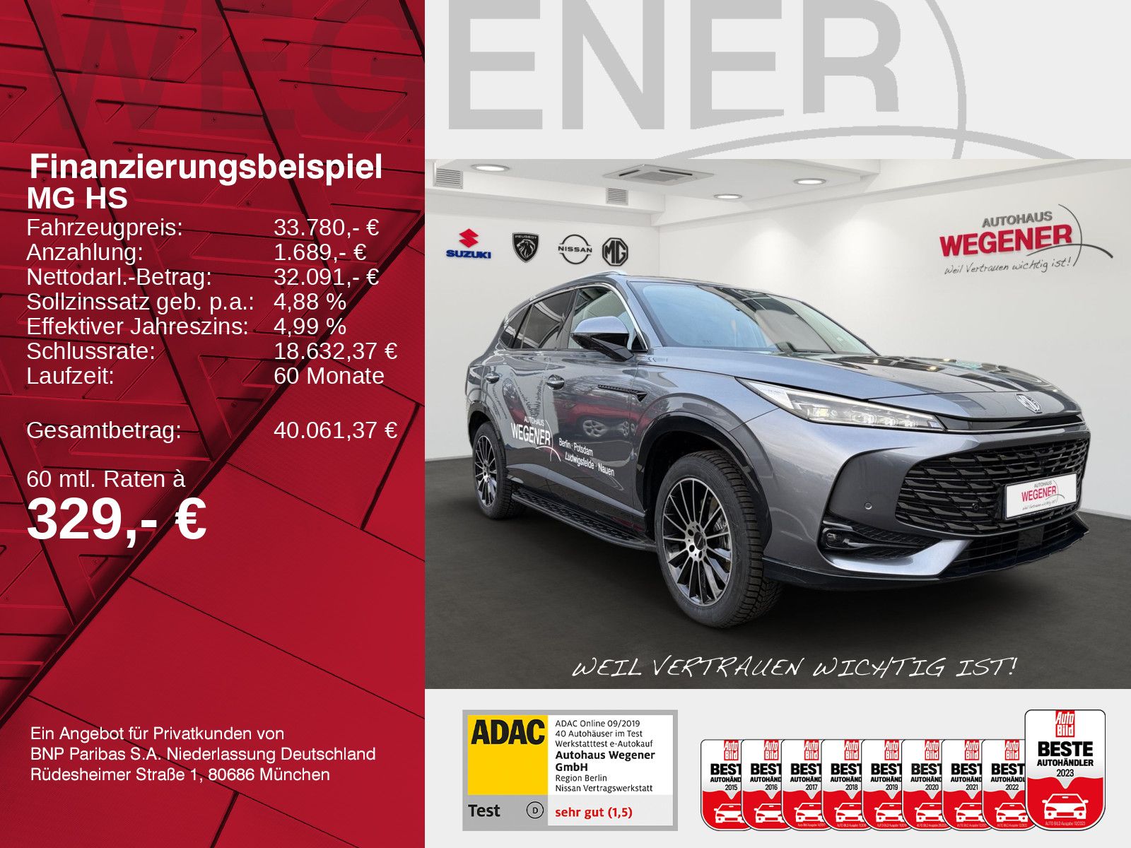 MG HS PHEV Luxury Standheizung|LED|360|CarPlay|ACC