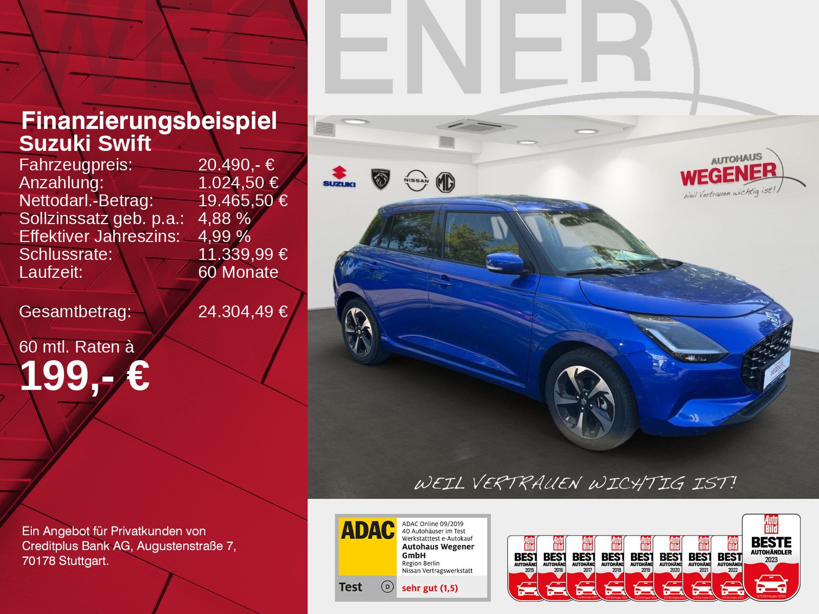 SUZUKI SWIFT COMFORT+ HYBRID Navi SHZ Kamera