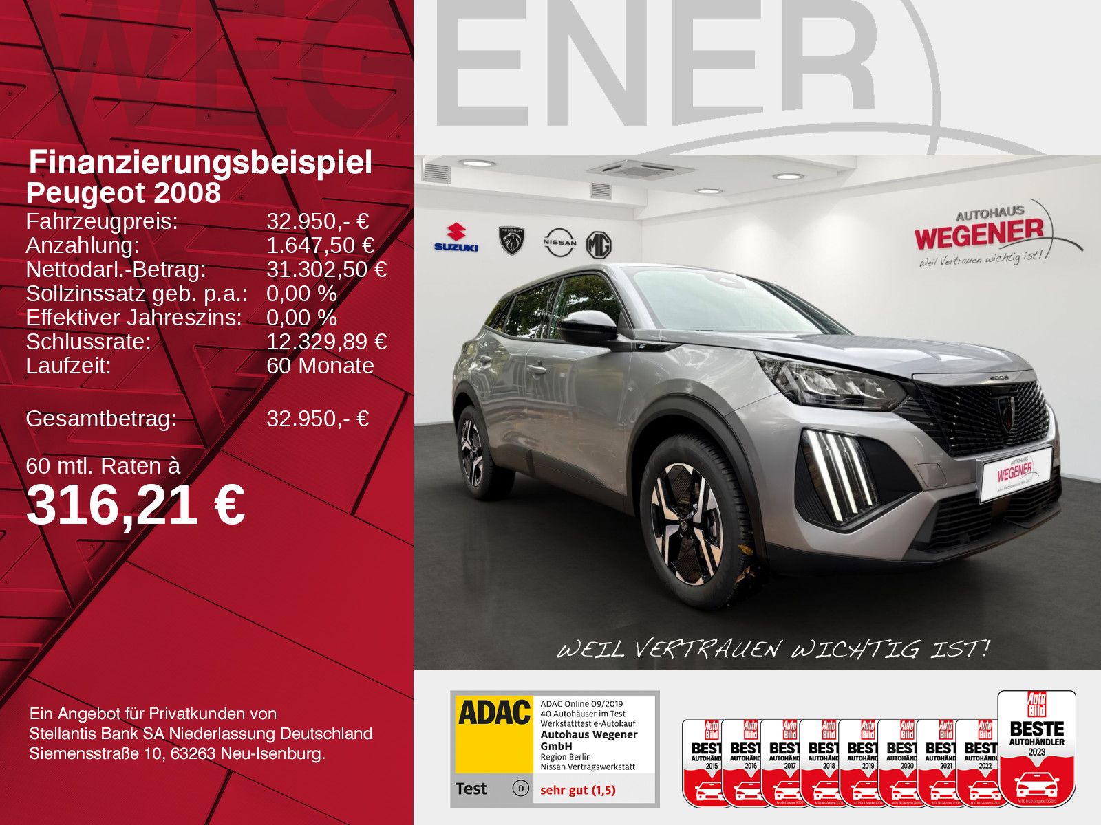 PEUGEOT 2008 E Business Elektromotor 54kwH *Navi*Kamera*