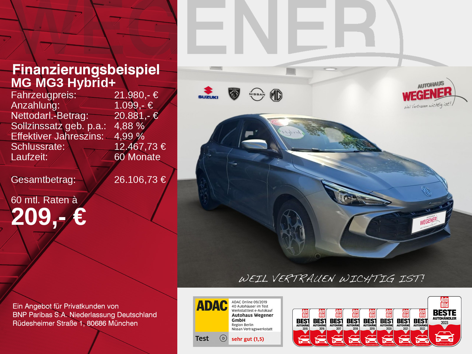 MG MG3 Hybrid+ Luxury MY25.5