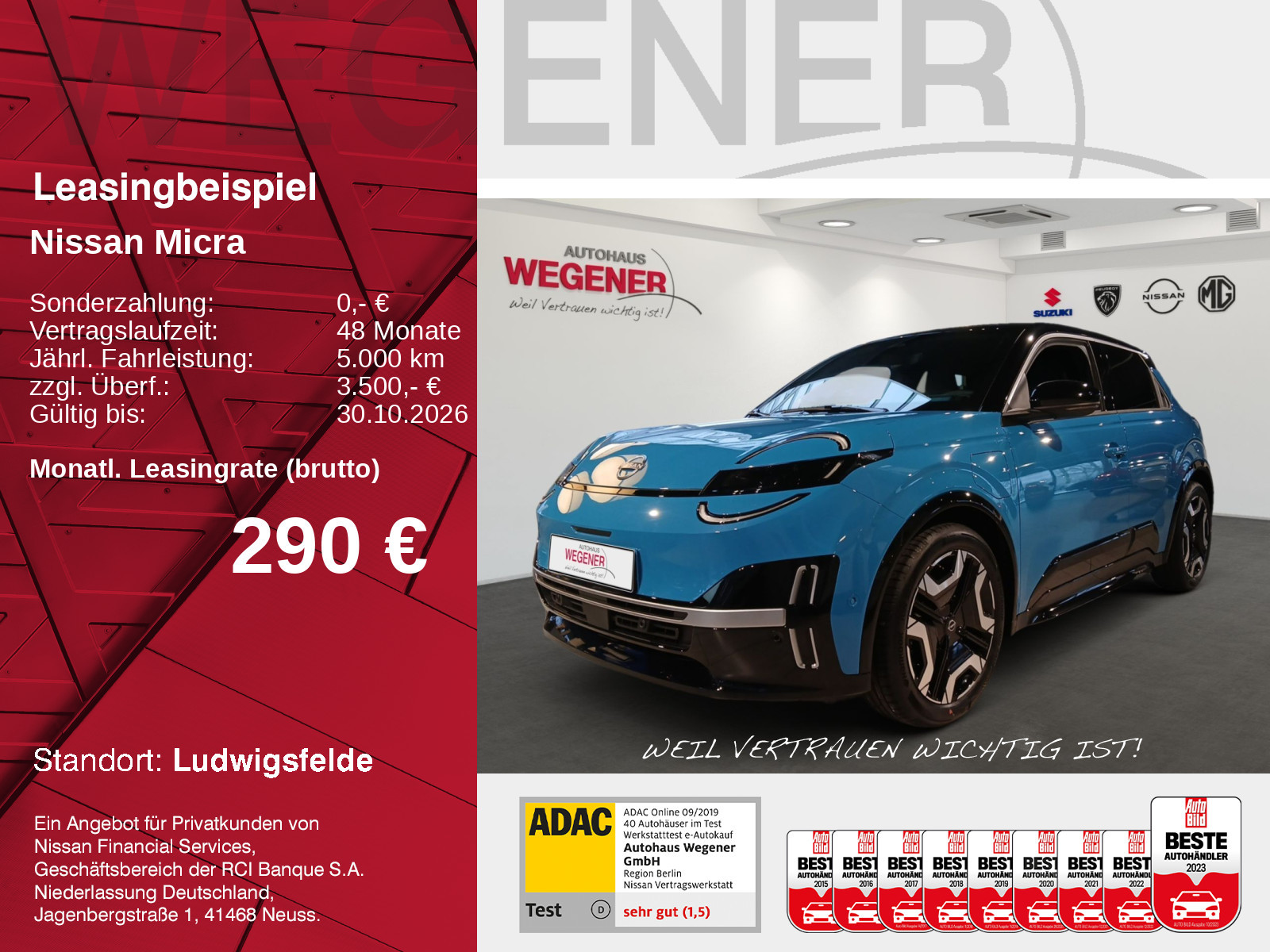 Nissan MICRA EVOLVE - INKL. AHK PDC FAS SHZ