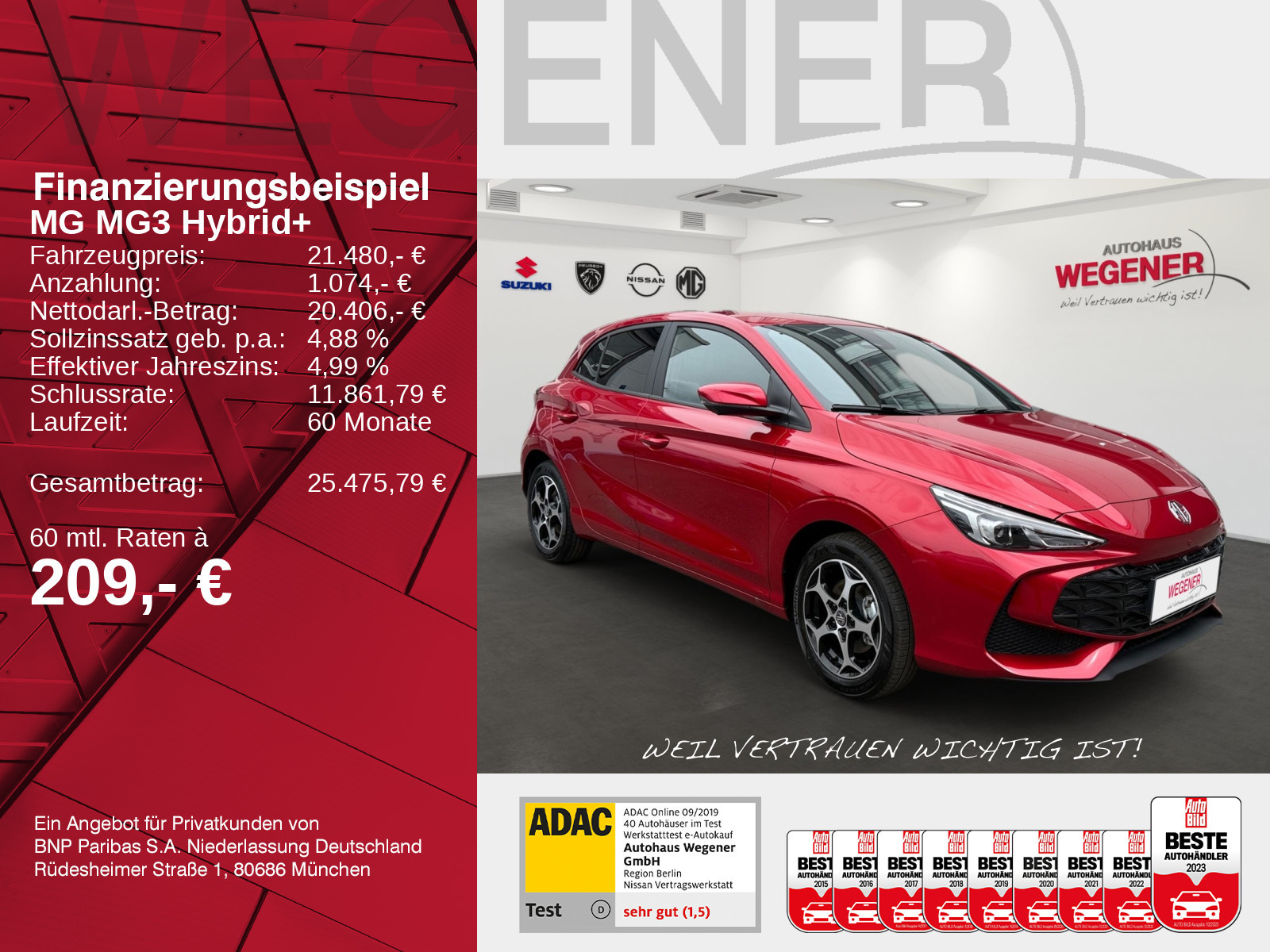 MG MG MG3 Hybrid+ Luxury MY25.5