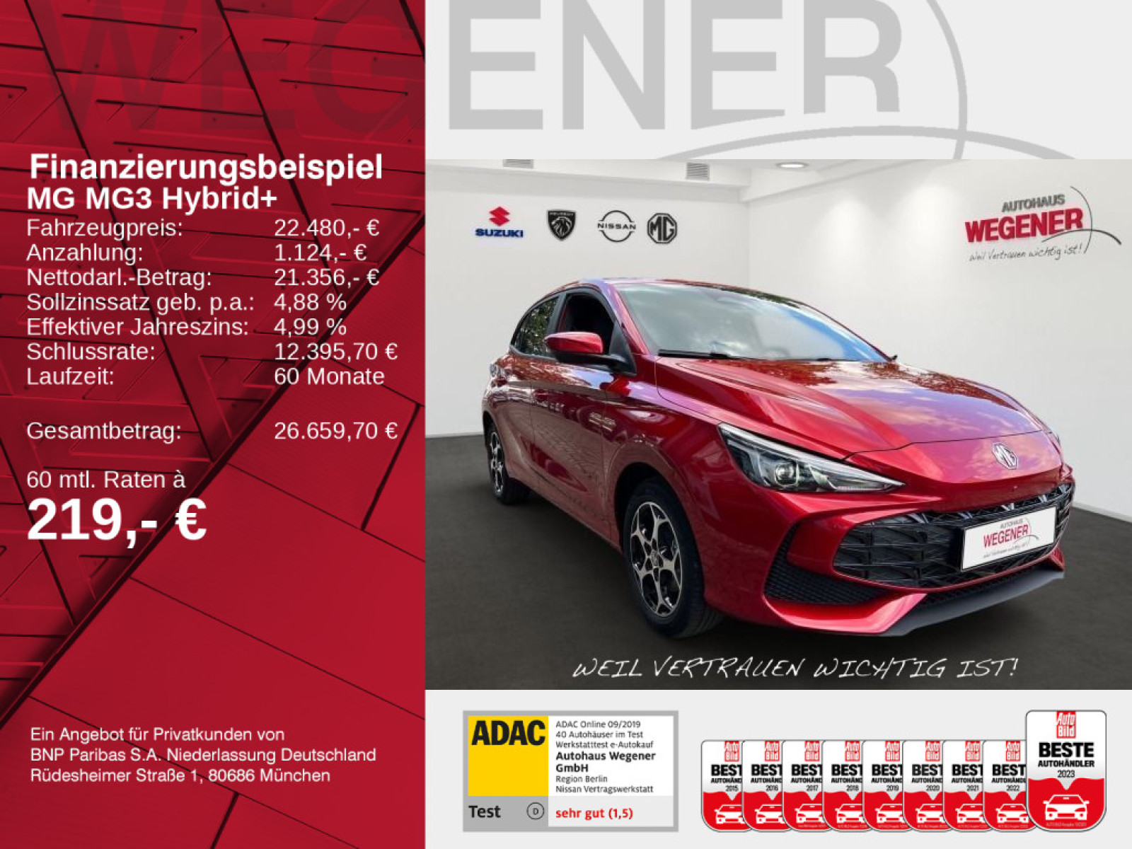 MG MG3 Hybrid+ Luxury LED|Sitz-&Lenkradhzg|360|ACC