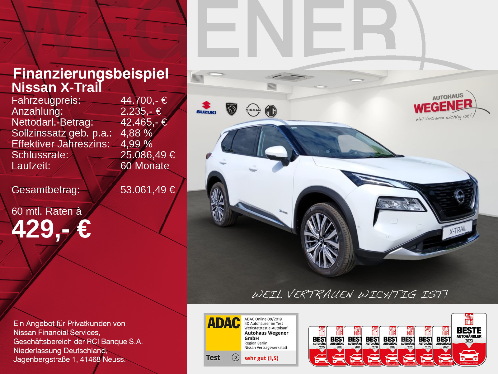 Nissan X-Trail Tekna+ 1.5 AT - PANO BOSE HUD LEDER MEMO