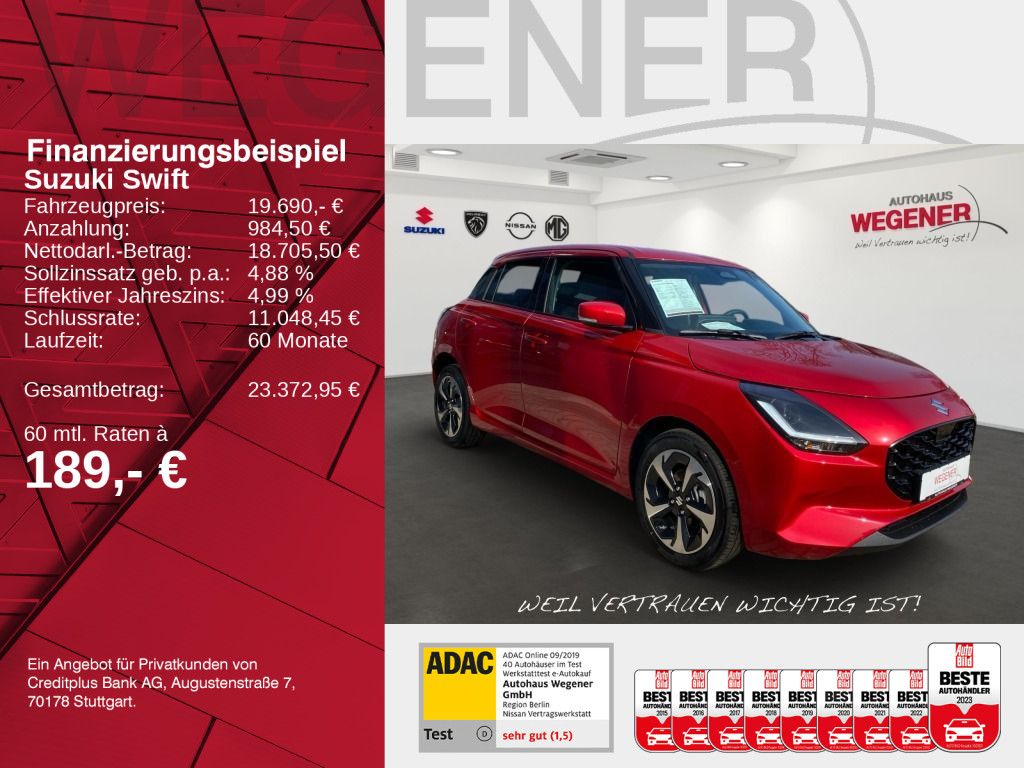 SUZUKI SWIFT COMFORT+ HYBRID 61kW)