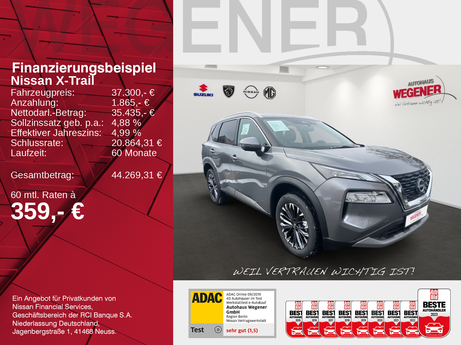 Nissan X-Trail N-Connecta 1.5 AT- MHEV 360CAM WIFI CarPlay LED
