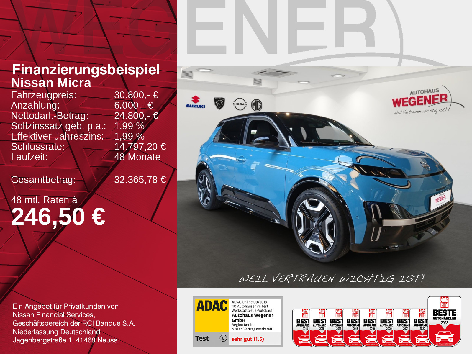 Nissan MICRA EVOLVE - INKL. AHK PDC FAS SHZ