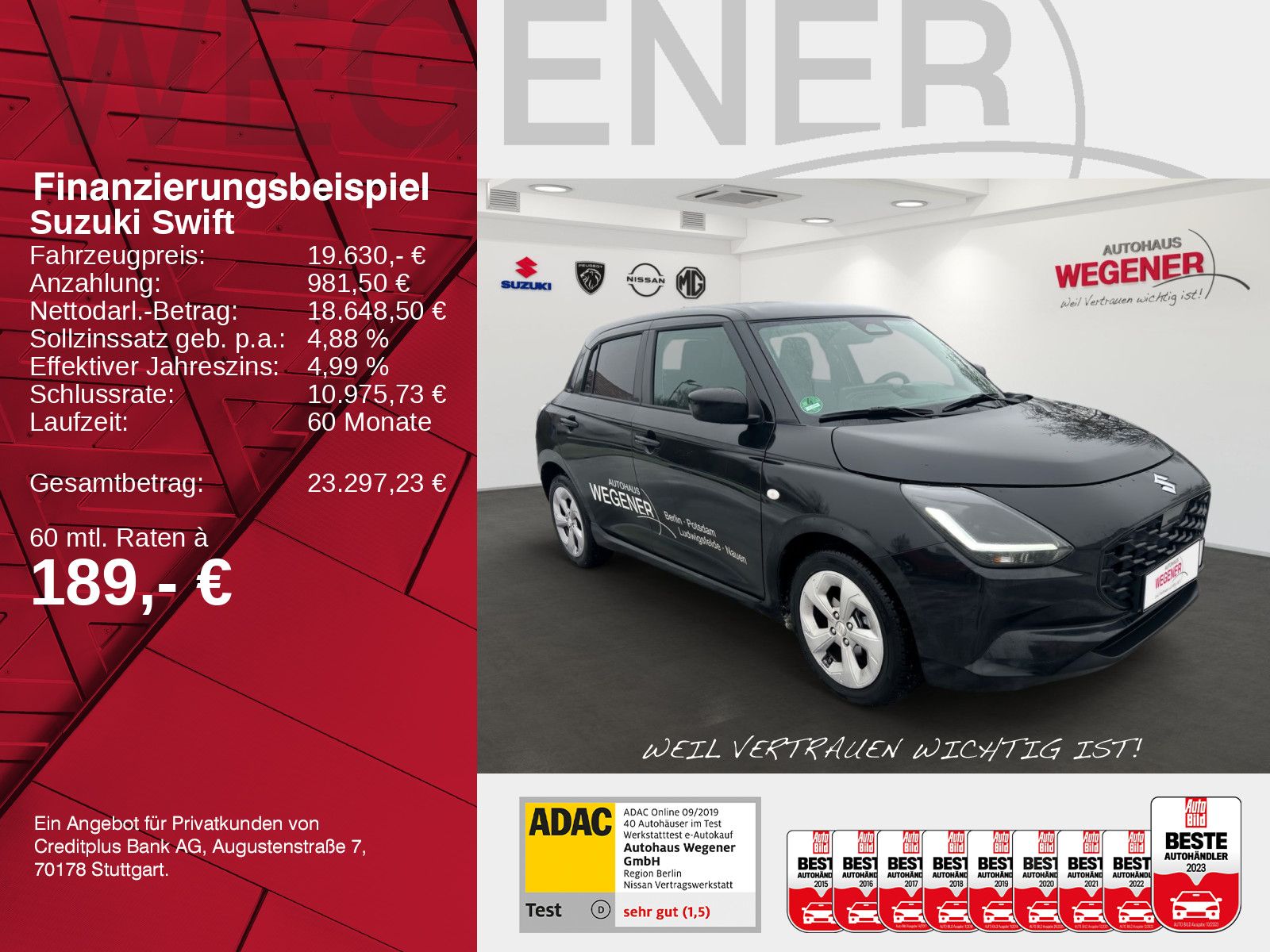 SUZUKI SWIFT COMFORT HYBRID ACC*Navi*Kamera*PDC