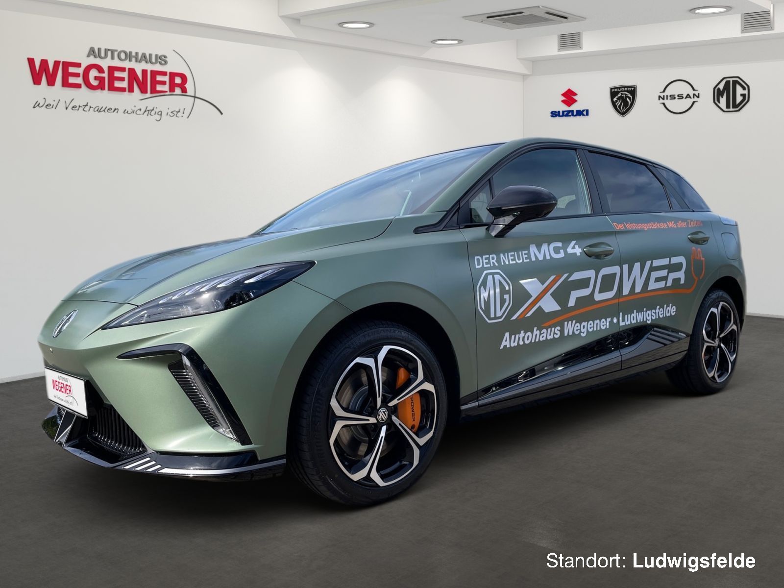 MG MG4 XPOWER 4x4 64 kWh 435PS Track-Mode-Display