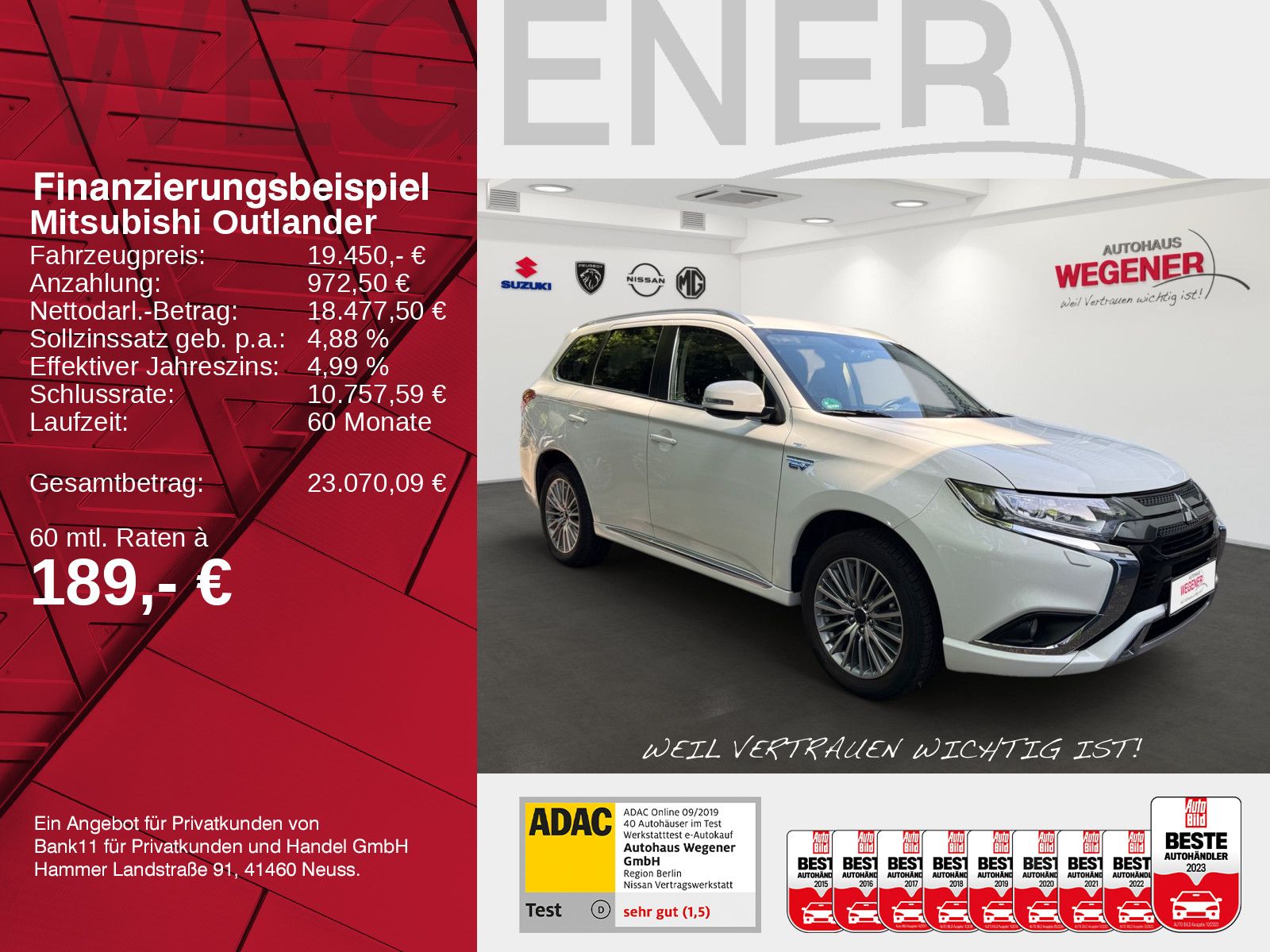 MITSUBISHI Outlander Hybrid 2.4 4WD CVT CarPlay*Kessy*CAM