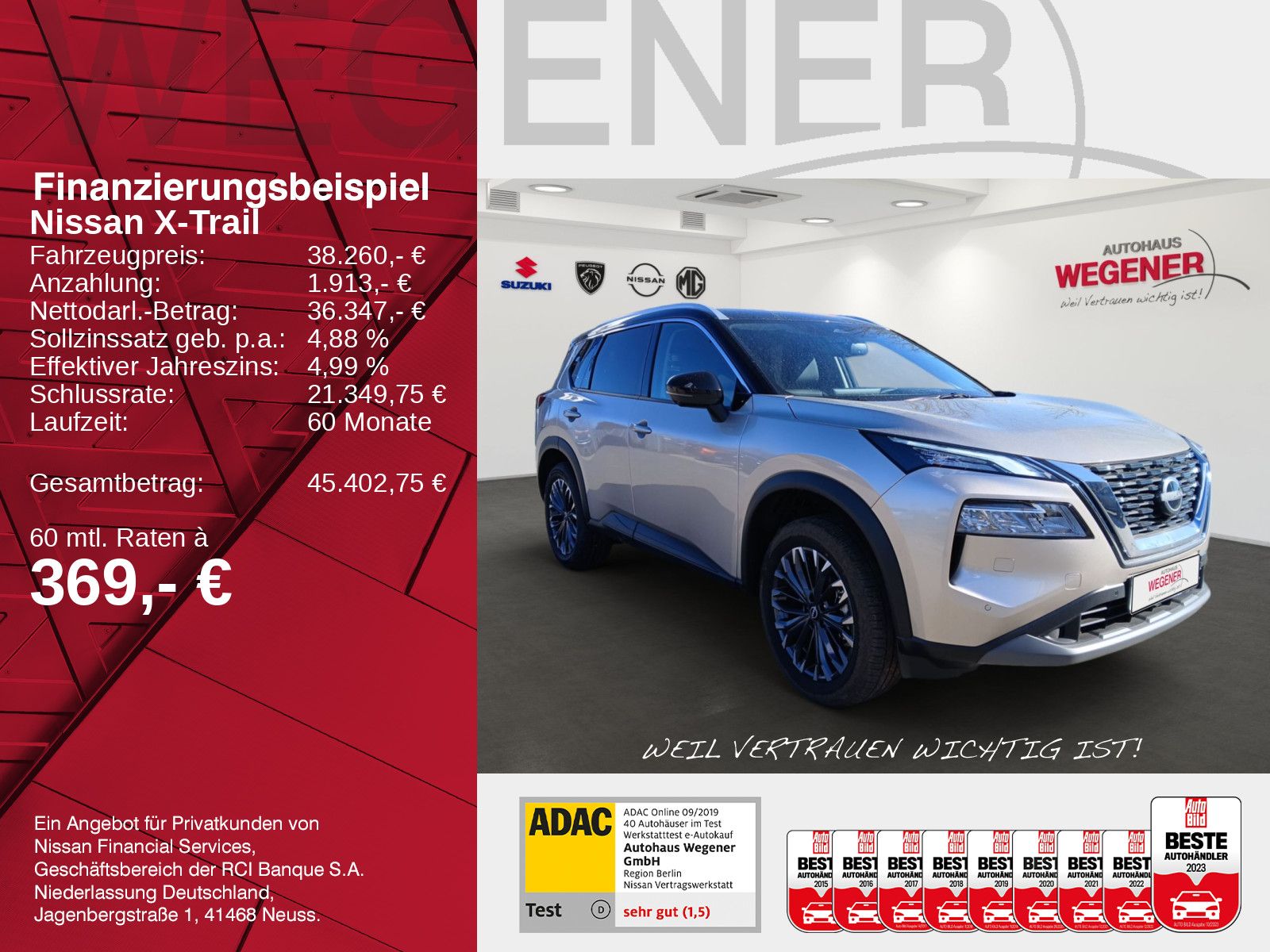 NISSAN X-TRAIL 1.5 VC-T MHEV 163 PS