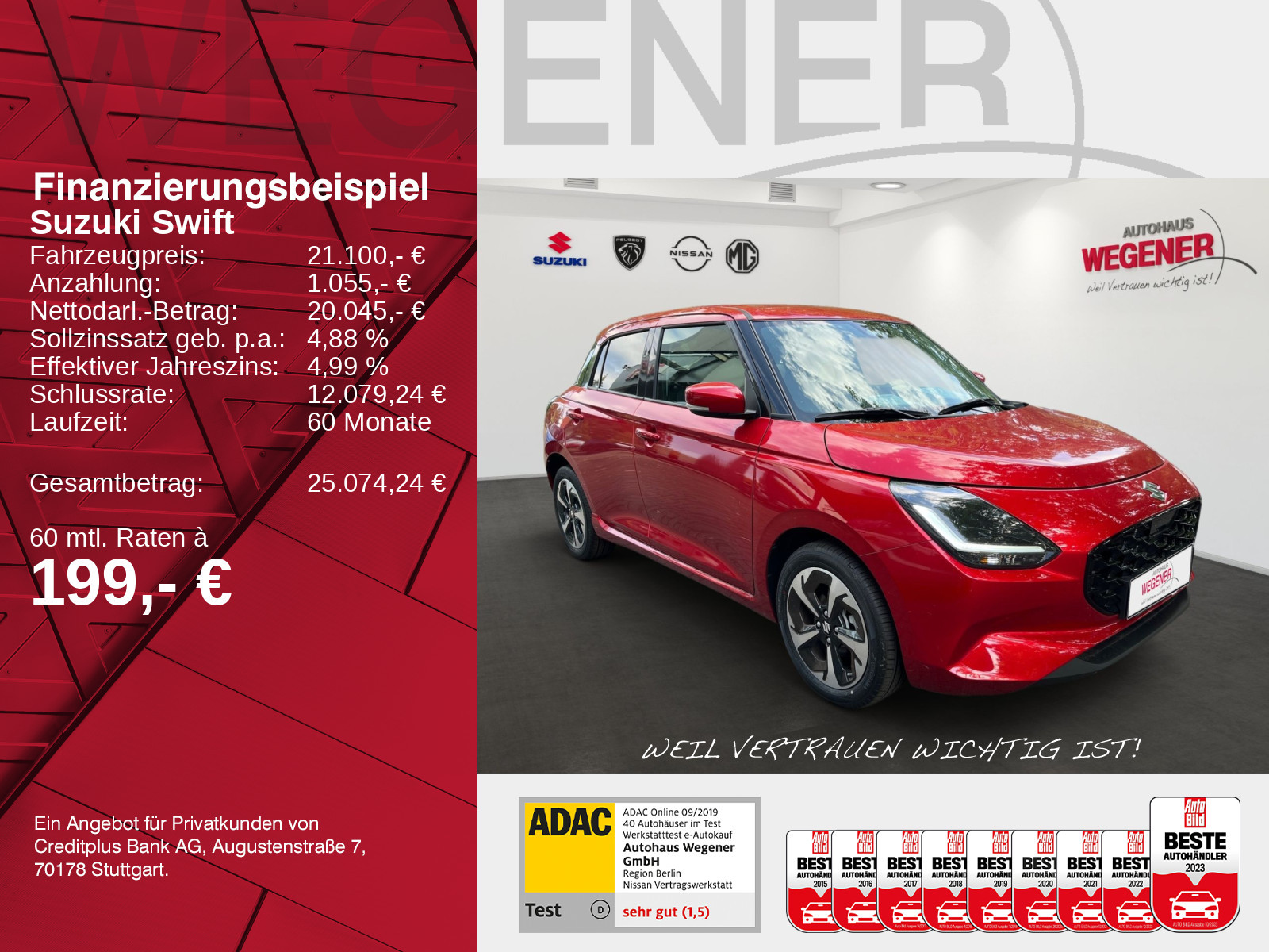 Suzuki SWIFT COMFORT+ HYBRID 61kW)