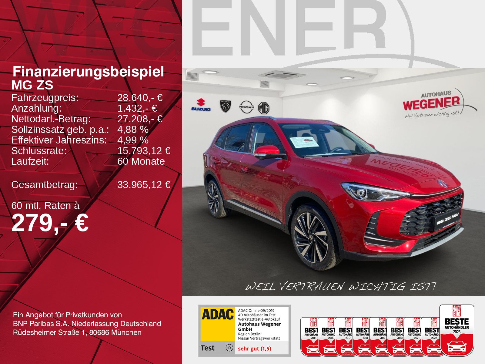 MG ZS Hybrid+ Luxury MY25.5