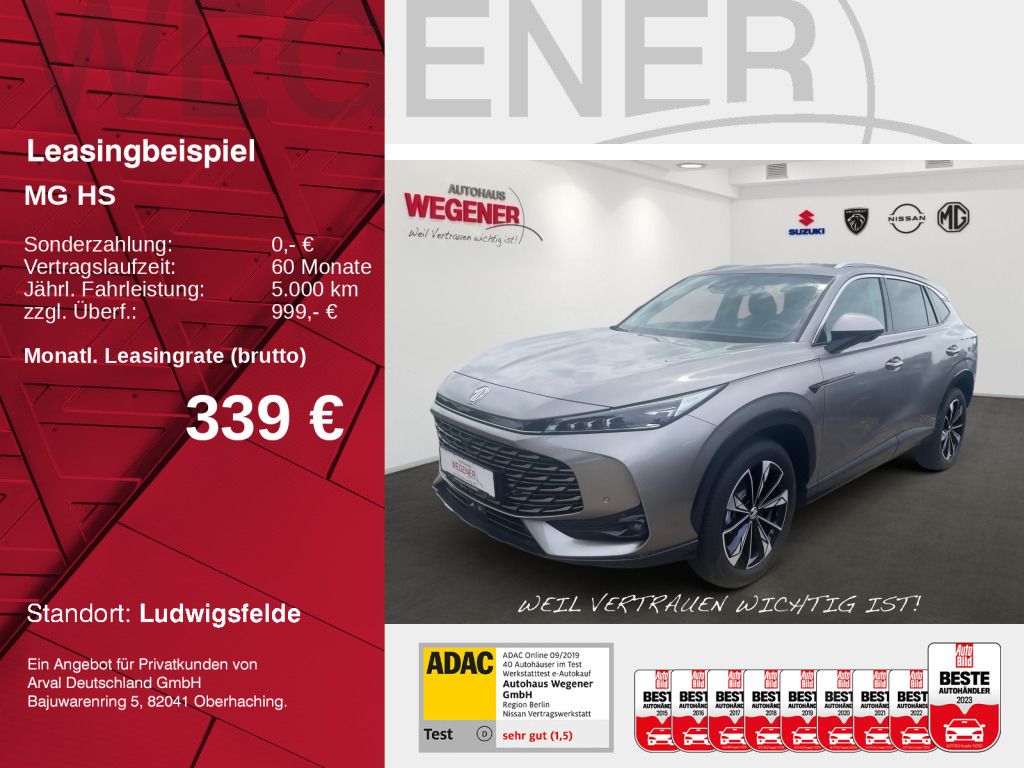 MG HS 1.5 T-GDi Hybrid+ Luxury |LED|360|CarPlay|ACC