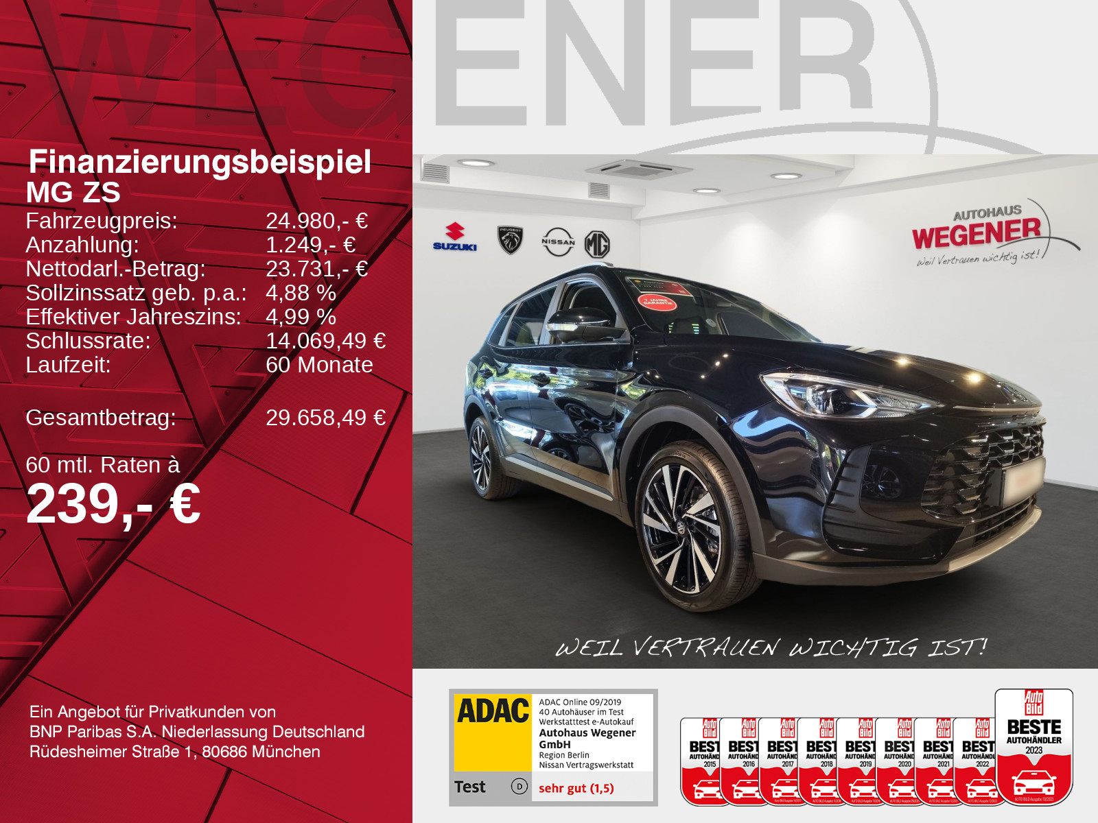 MG MG ZS Hybrid+ Luxury MY25.5