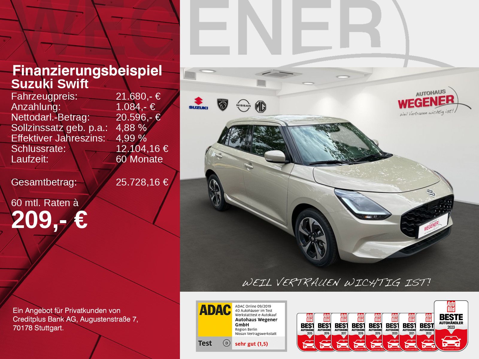 SUZUKI SWIFT COMFORT+ 1,2 AT HYBRID Navi Cam SHZ