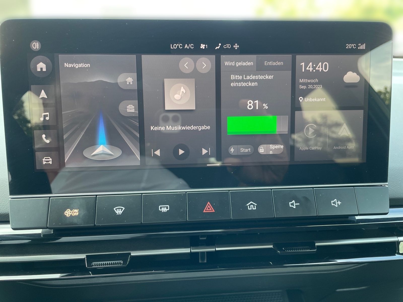 MG MG4 XPOWER 4x4 64 kWh 435PS Track-Mode-Display
