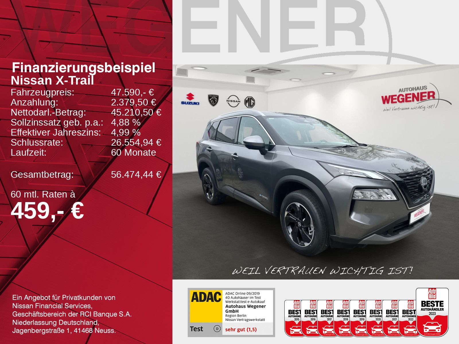 NISSAN X-Trail 1.5 VC-T e-POWER N-Connecta 204 PS