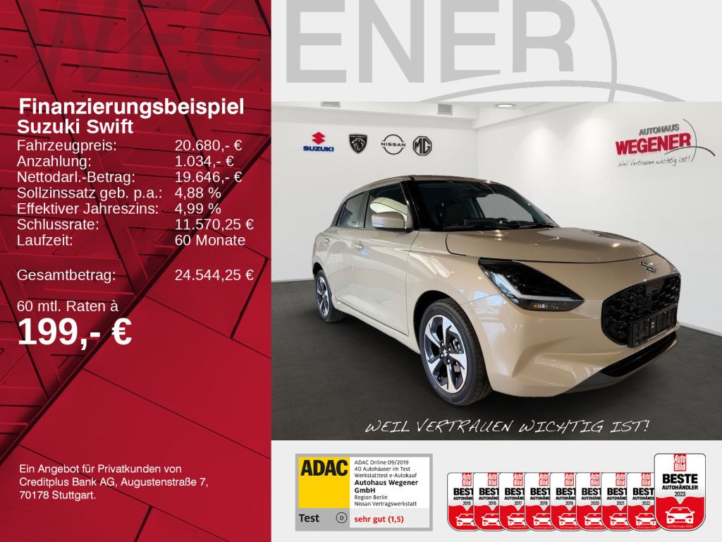 Suzuki SWIFT COMFORT+ CVT HYBRID (61kW)