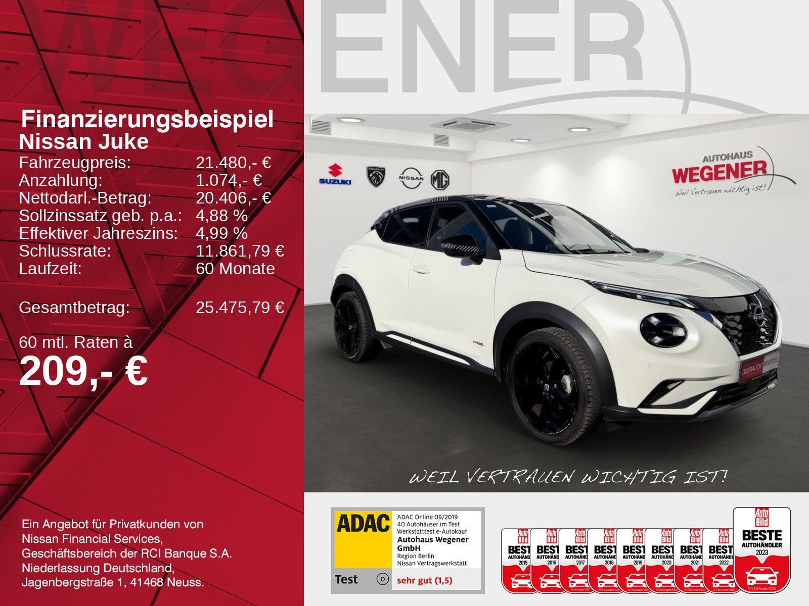NISSAN Juke 1.6 Hybrid 4AT PremiereEdition Nav*LED*CAM