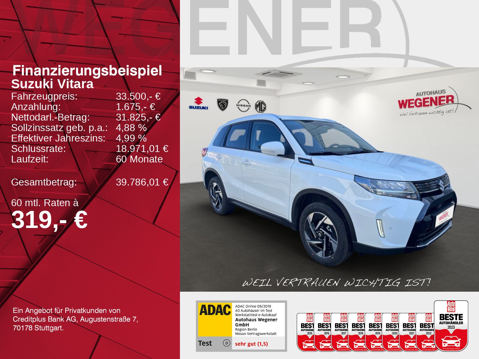 SUZUKI VITARA 1,4 COMFORT+ 6AT