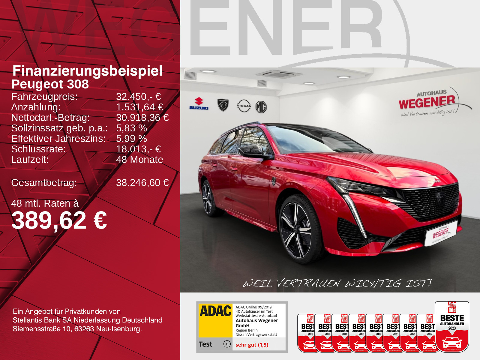 Peugeot 308 SW GT HYBRID 145 e-DSC6 *Kamera*SHZ*