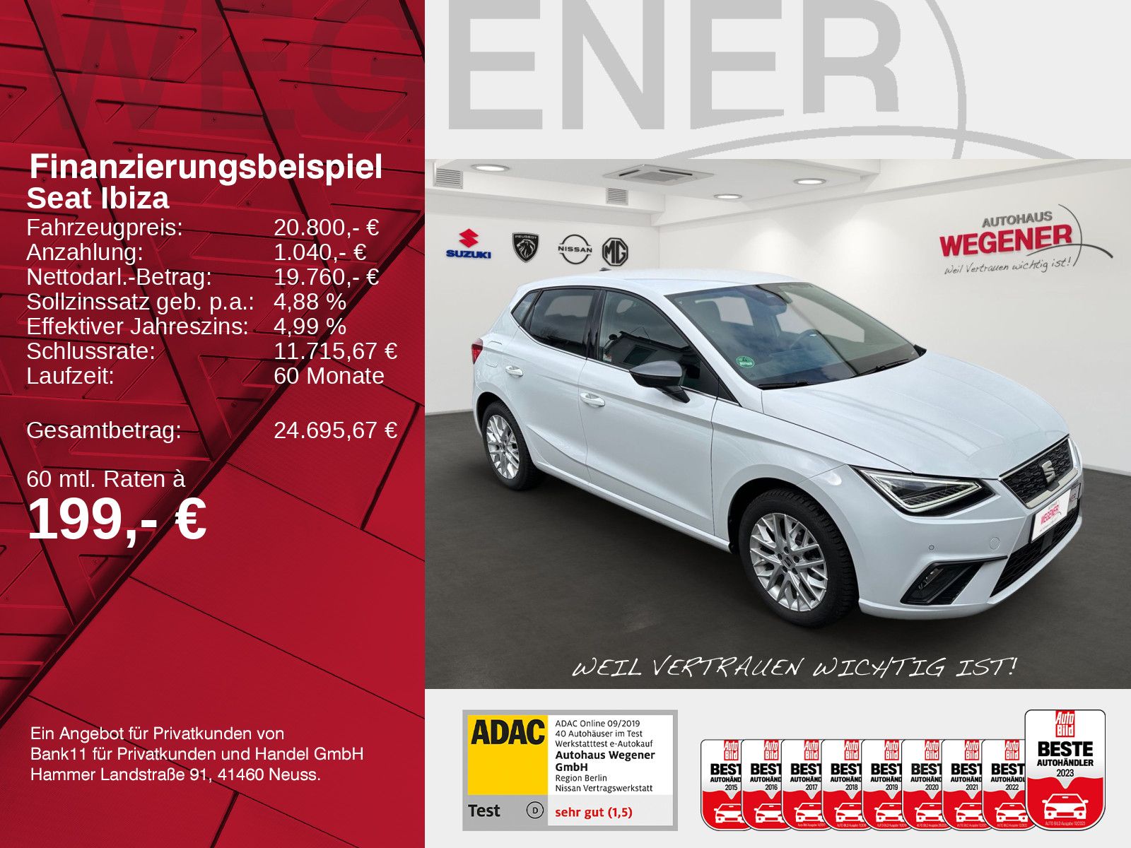 SEAT Ibiza 1.0 TSI Excellence MT LED*NAVI*CAM*SHZ