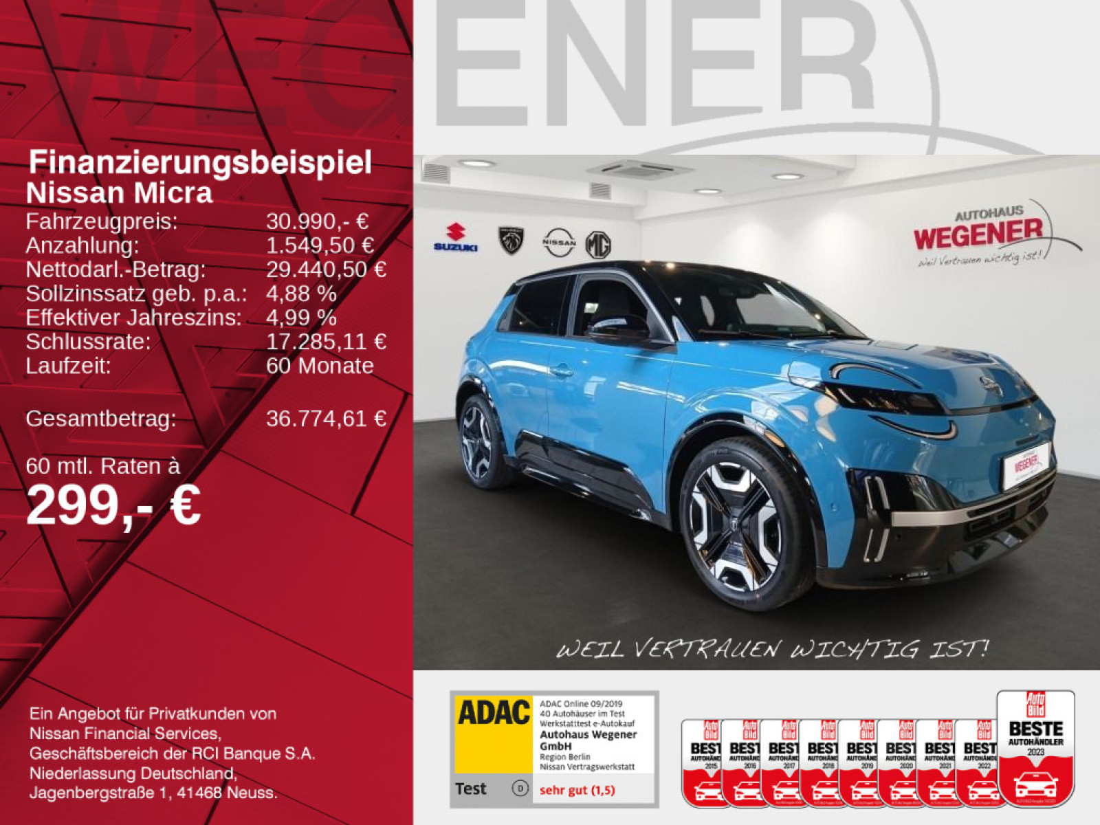 Nissan MICRA 52 kWh EVOLVE