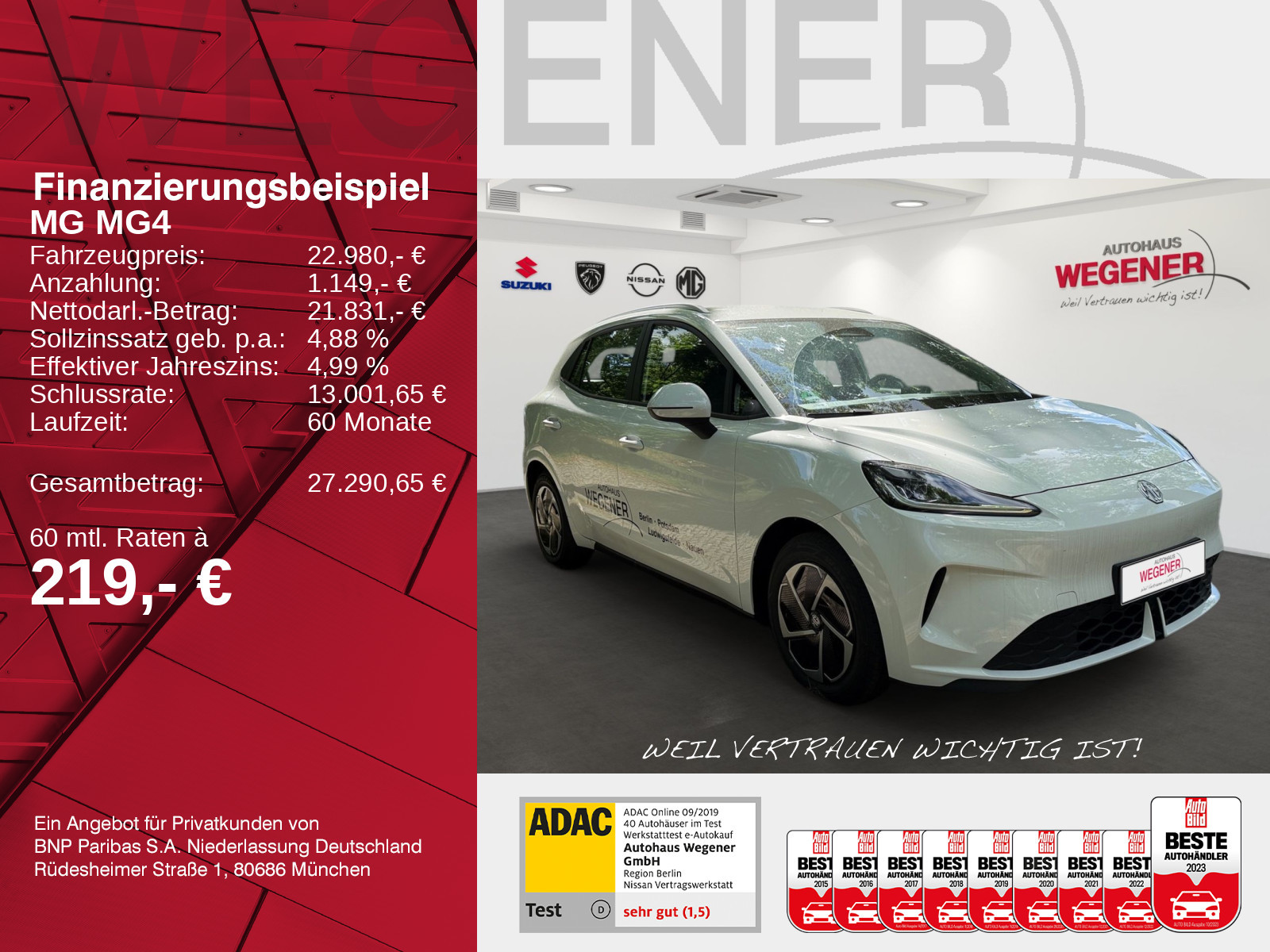 MG MG4 Urban 54kWh Comfort