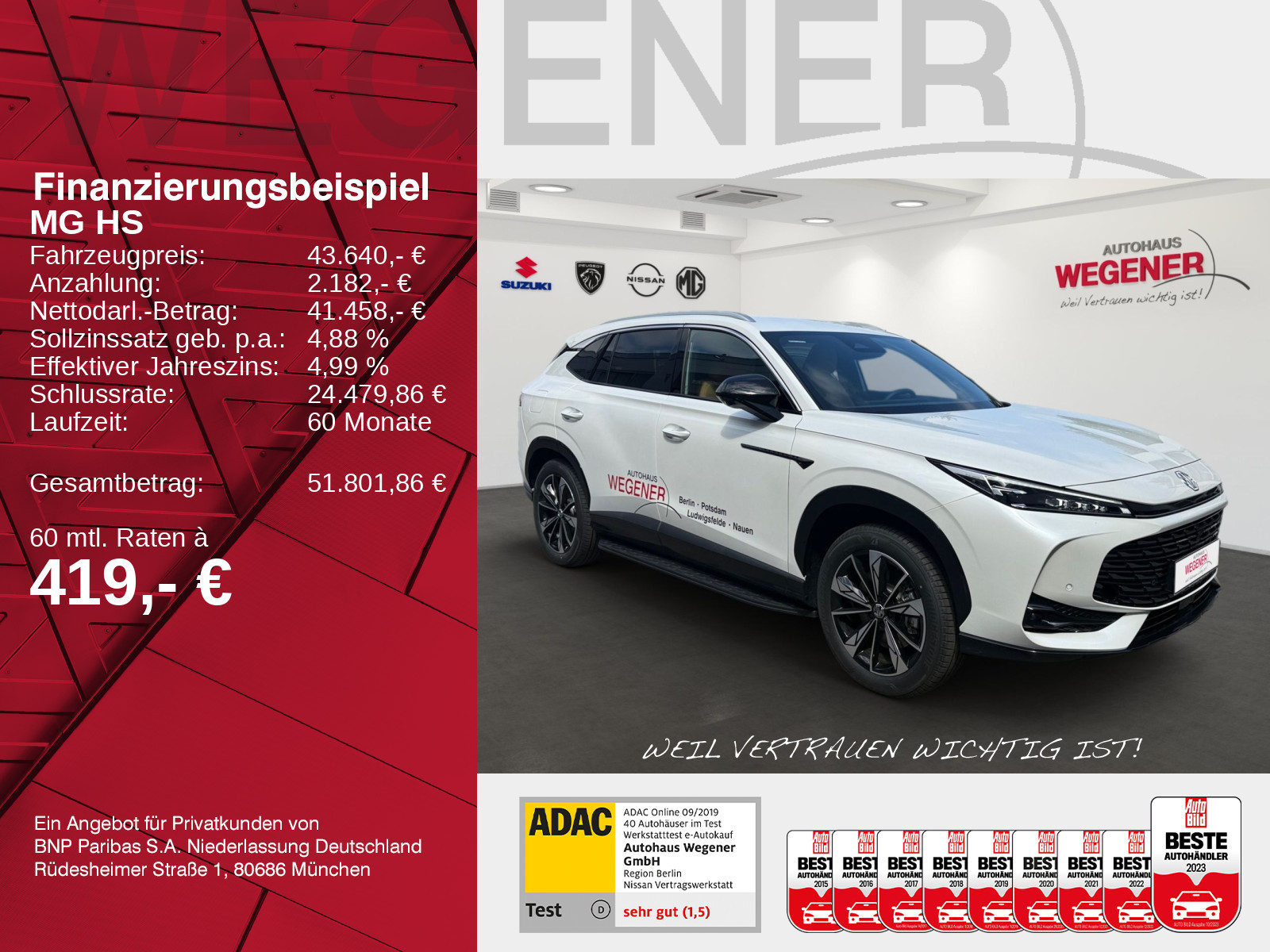 MG MG HS PHEV Luxury MY25.5