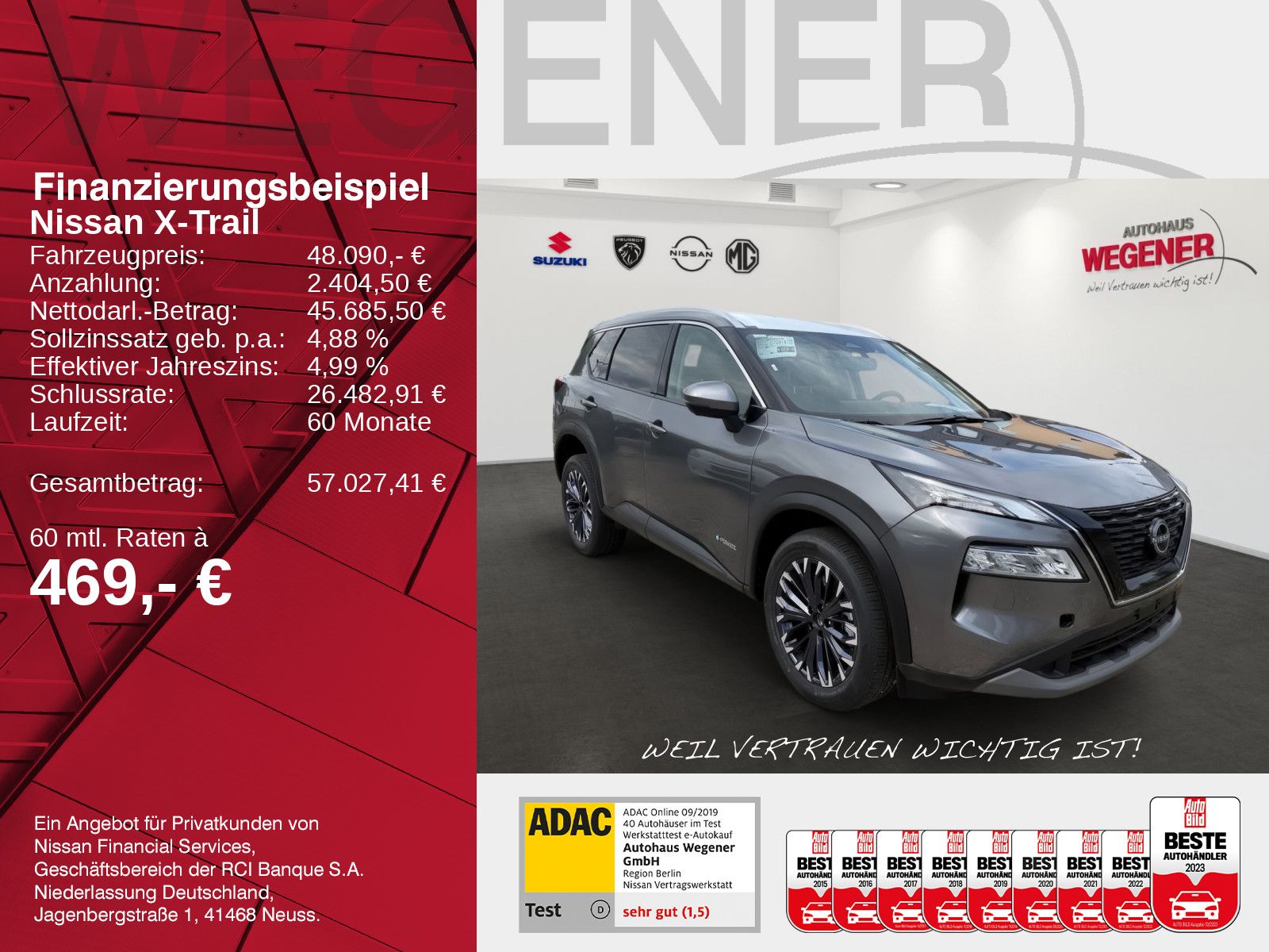 NISSAN X-TRAIL 1.5 VC-T e-POWER 204 P