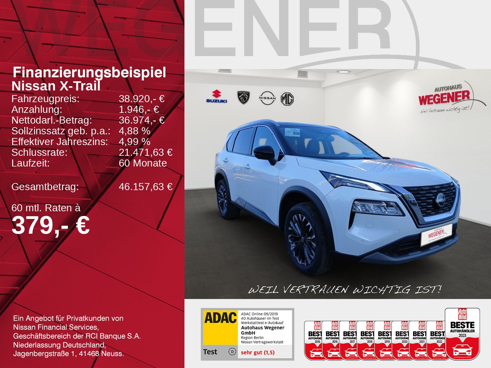 NISSAN X-TRAIL N-CONNECTA 1.5 VC-T MHEV WINTER 360° NAV