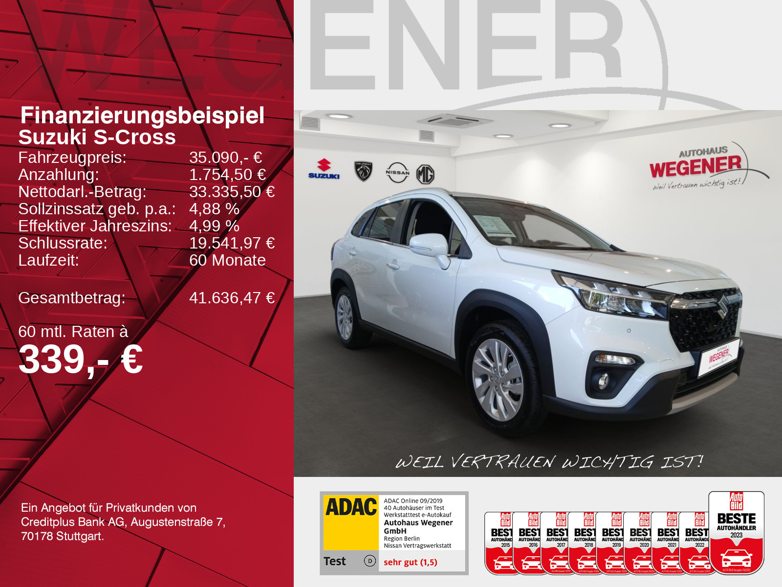 Suzuki S-CROSS 1.4 COMFORT 6AT