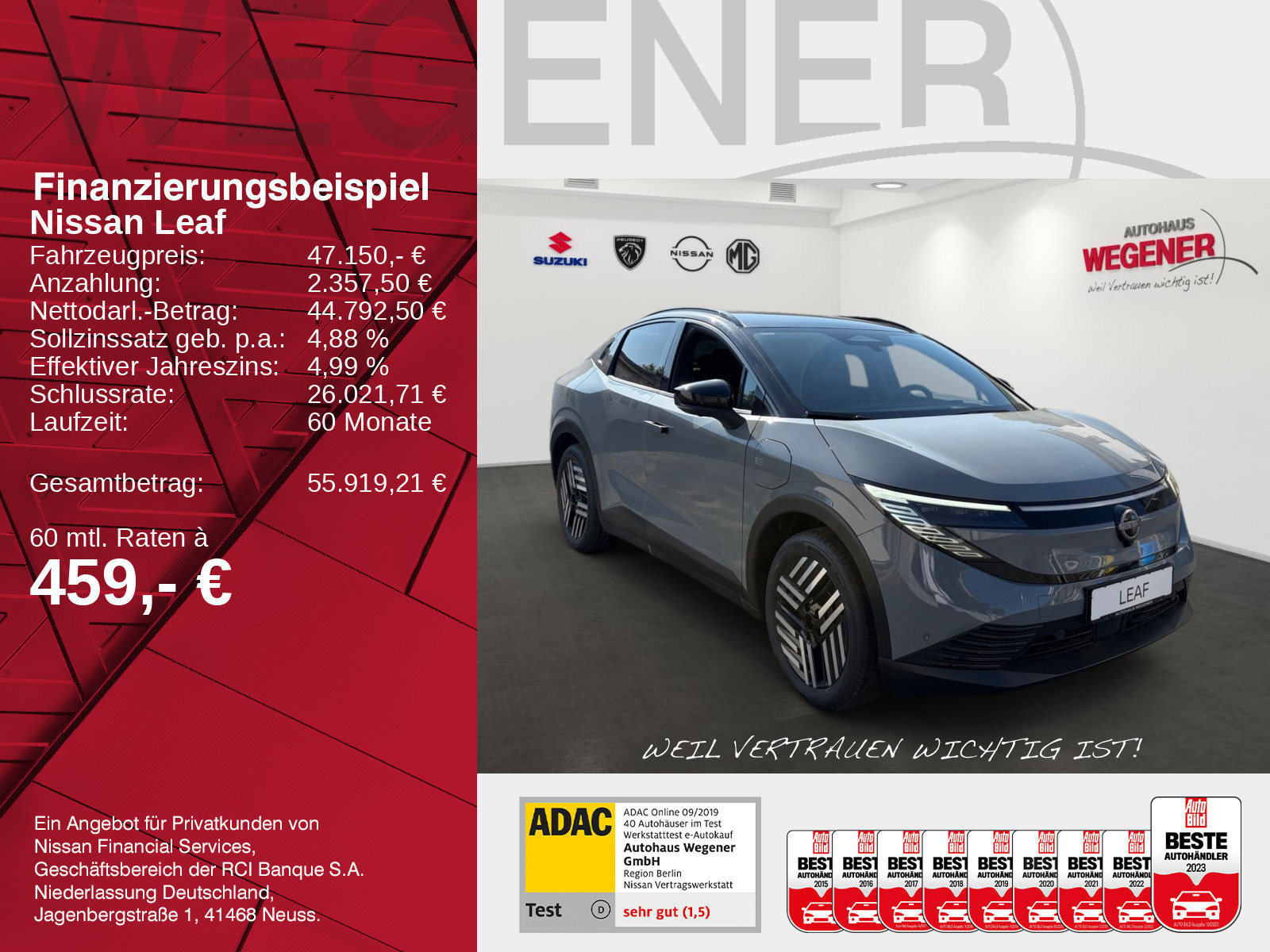Nissan Leaf 75 kWh Advance