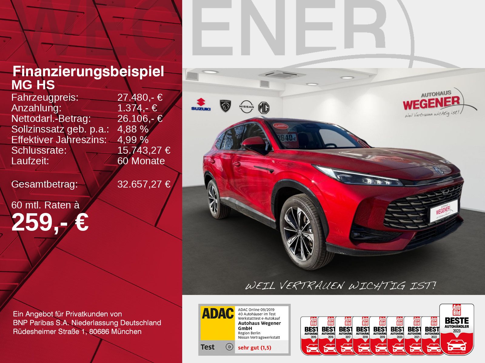 MG MG HS Comfort 1.5 MT NAVI 360°