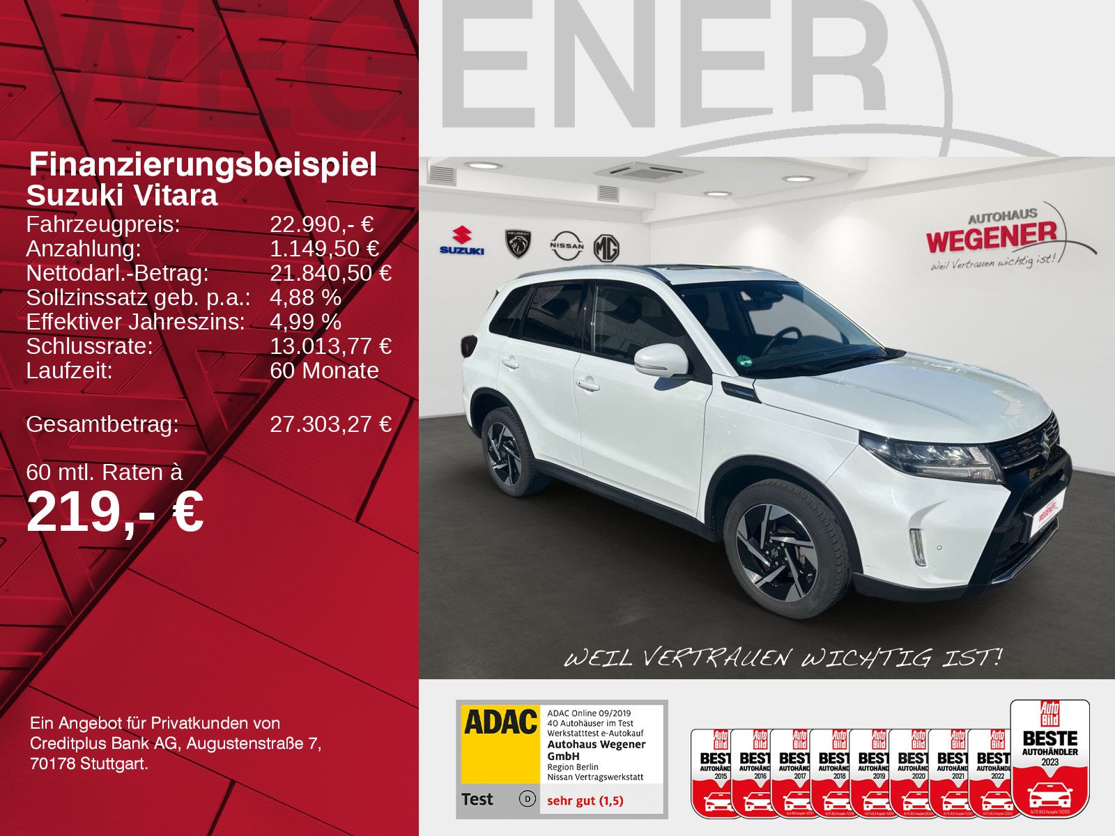 SUZUKI Vitara Comfort+ Hybrid 1.5 AT Pano*Navi*CAM*ACC