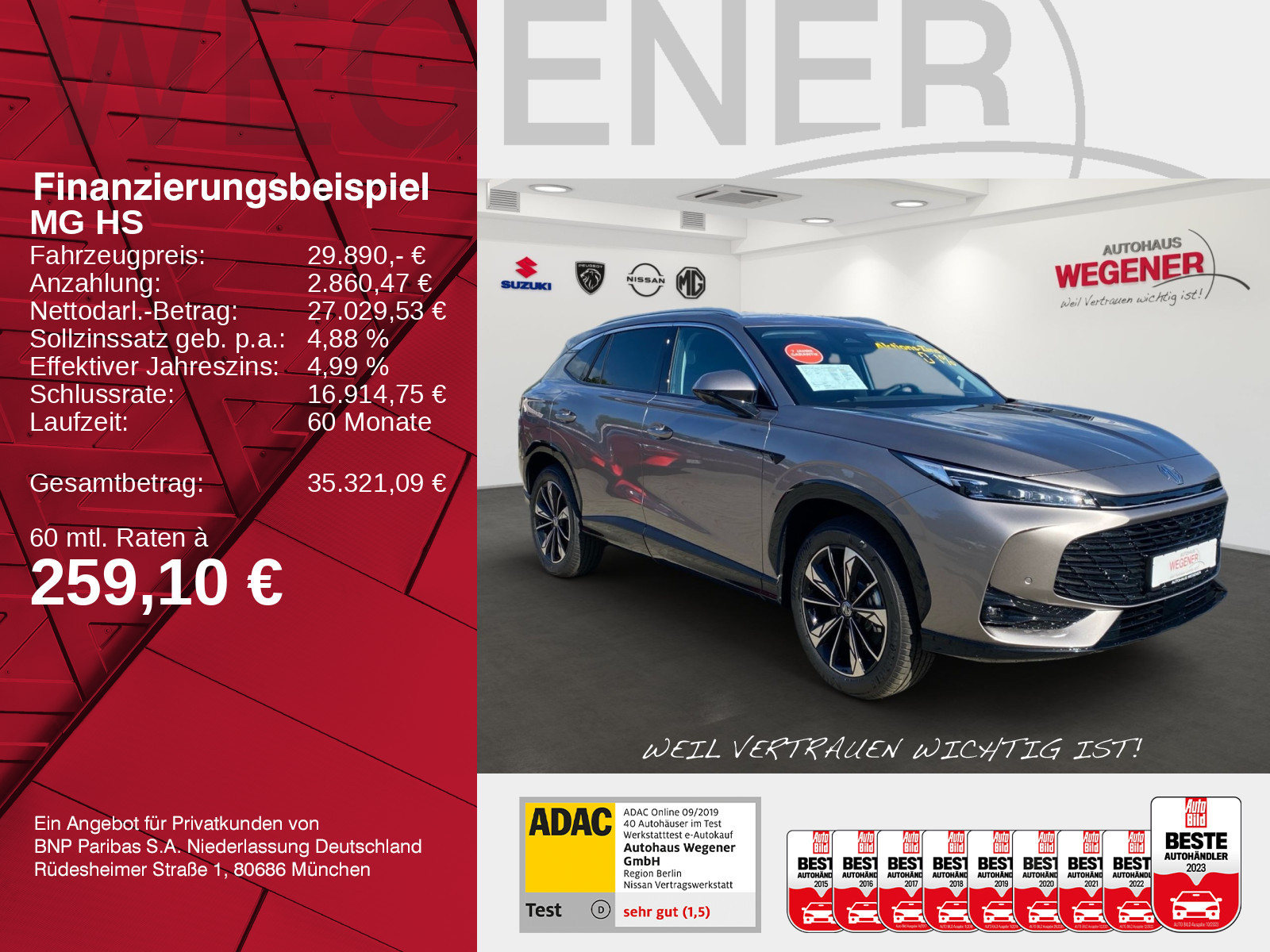 MG HS 1.5 T-GDi Hybrid+ Luxury |LED|360|CarPlay|ACC