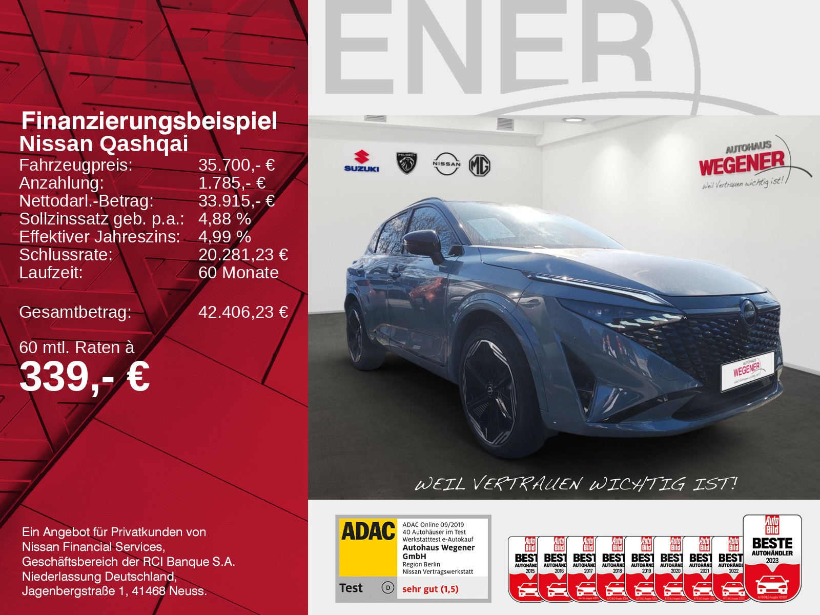 Nissan QASHQAI 1.3 DIG-T MHEV N-DESIGN 360°*Totwinkel
