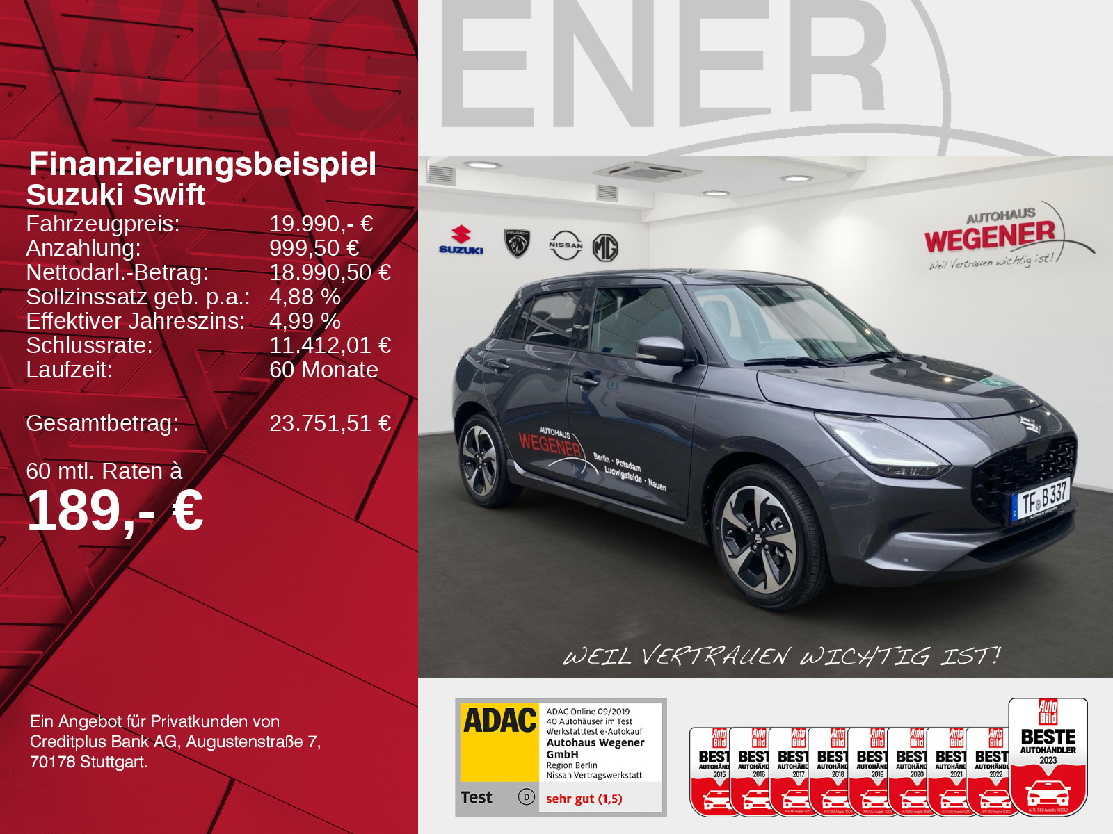 Suzuki SWIFT COMFORT HYBRID ACC*Navi*LED*PDC