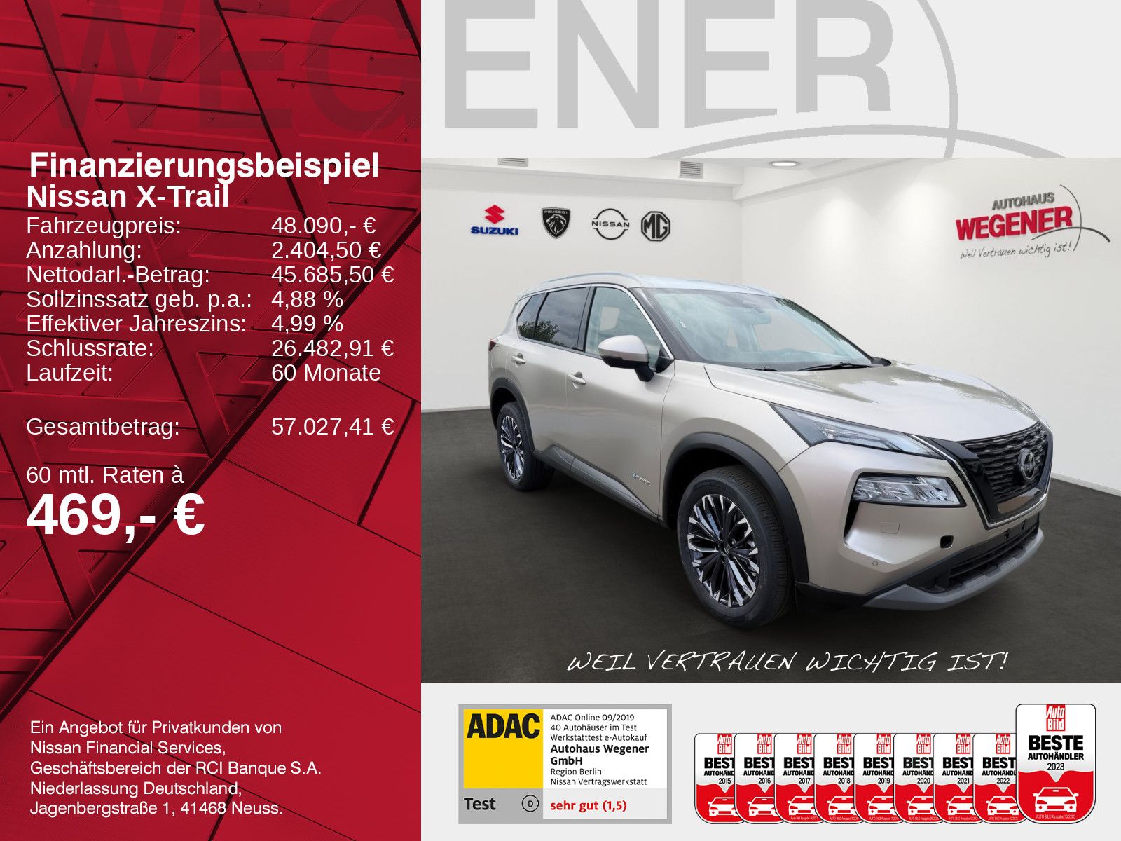 NISSAN X-TRAIL 1.5 VC-T e-POWER 204 P