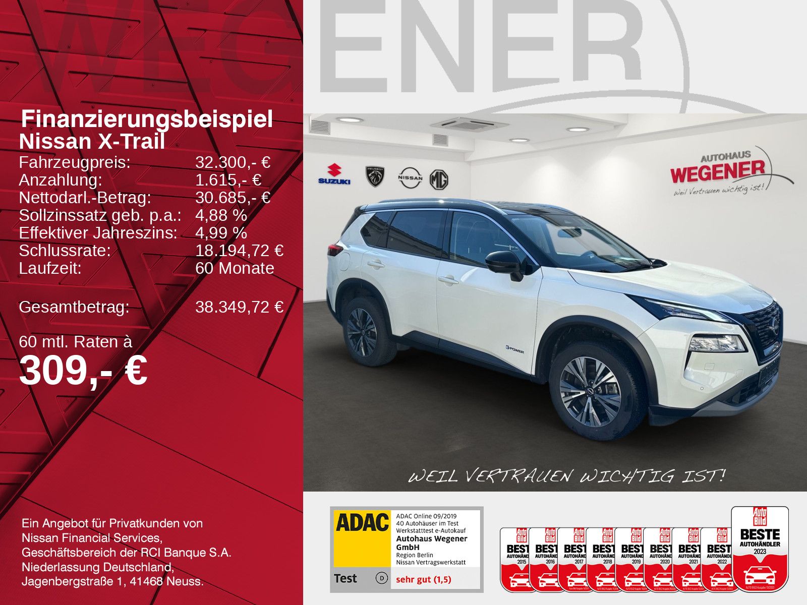 NISSAN X-TRAIL N-CONNECTA 1.5 VC-T e-4ORCE WINTER*NAVI