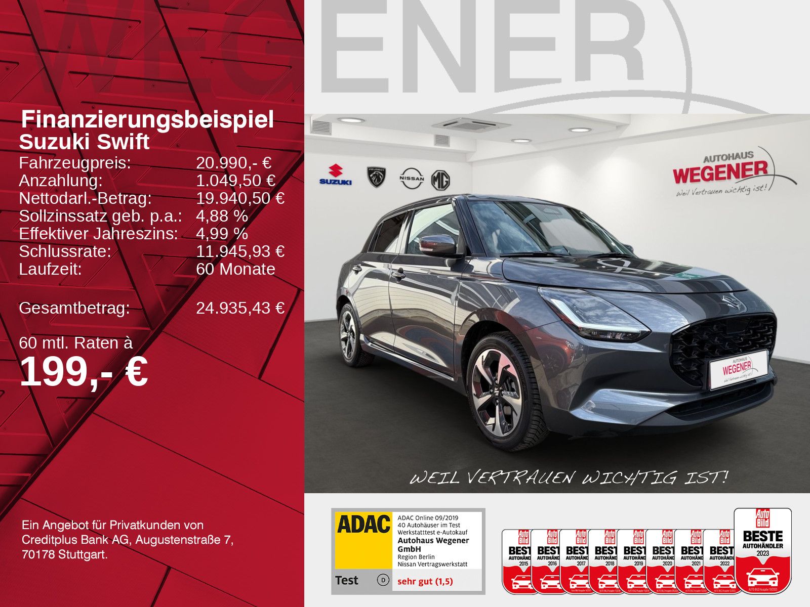 SUZUKI Suzuki Swift Comfort+ 1.2 AT CAM NAVI ALLWETTER