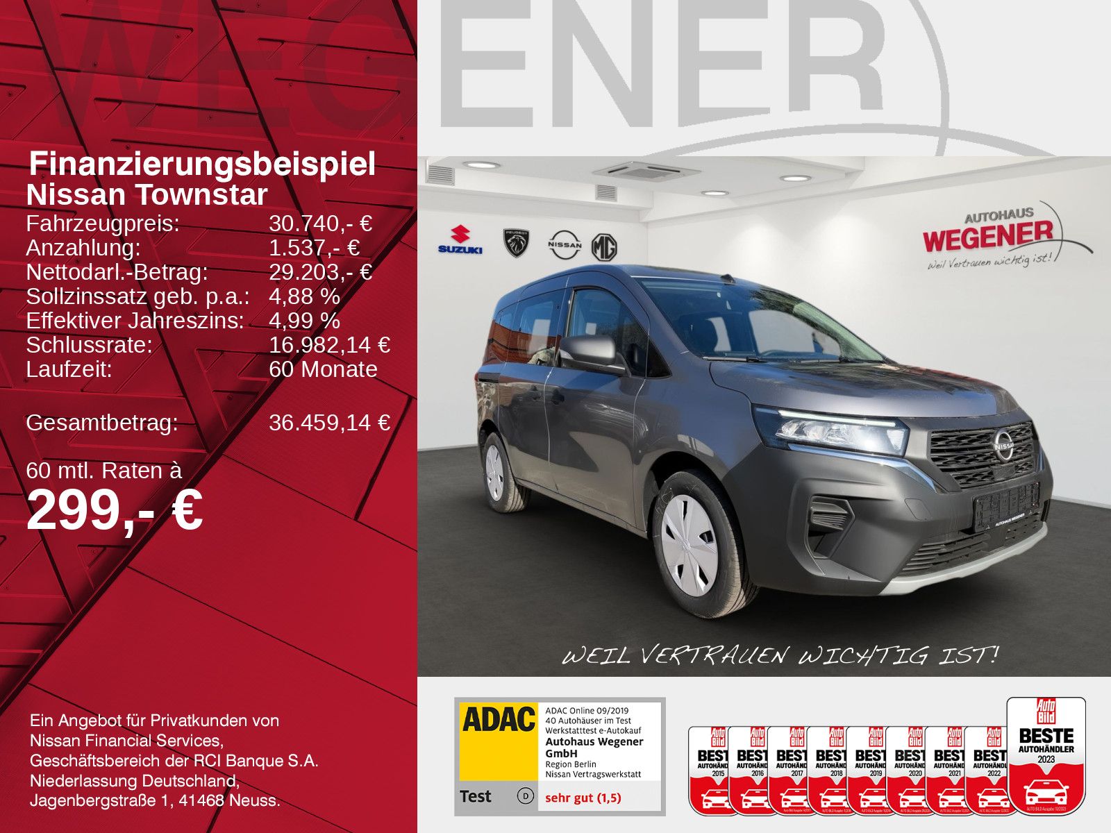 NISSAN Townstar Kombi L1