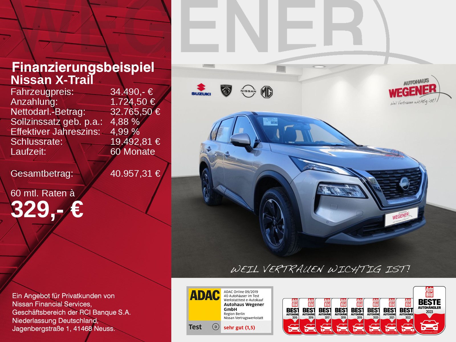 NISSAN X-TRAIL ACENTA 1.5 VC-T MHEV WINTER NAVI 360°