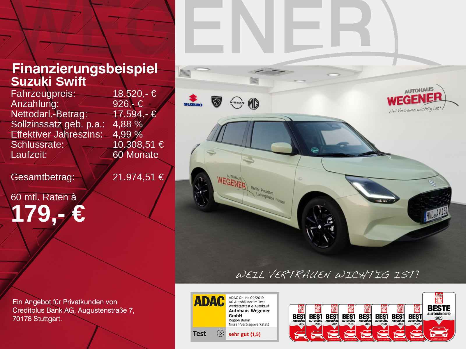 Suzuki SWIFT COMFORT HYBRID ACC*Navi*Kamera*PDC