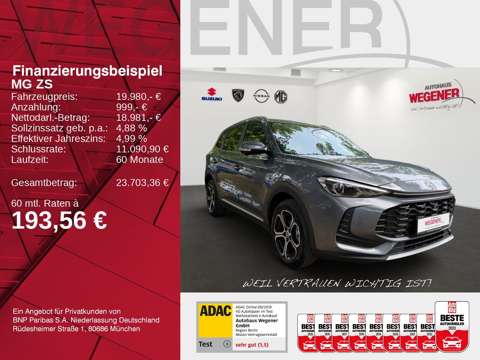 MG MG ZS Comfort MT /LED/NAVI/360