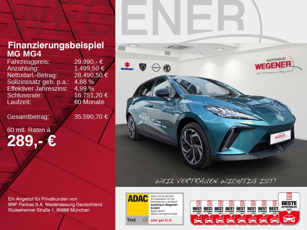 MG MG4 EV 64 kWh Premium