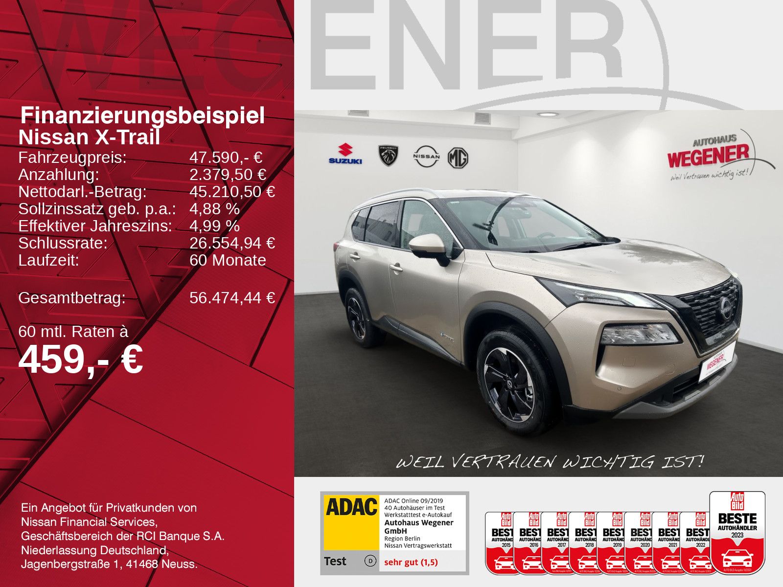 NISSAN X-Trail 1.5 VC-T e-POWER N-Connecta 204 PS
