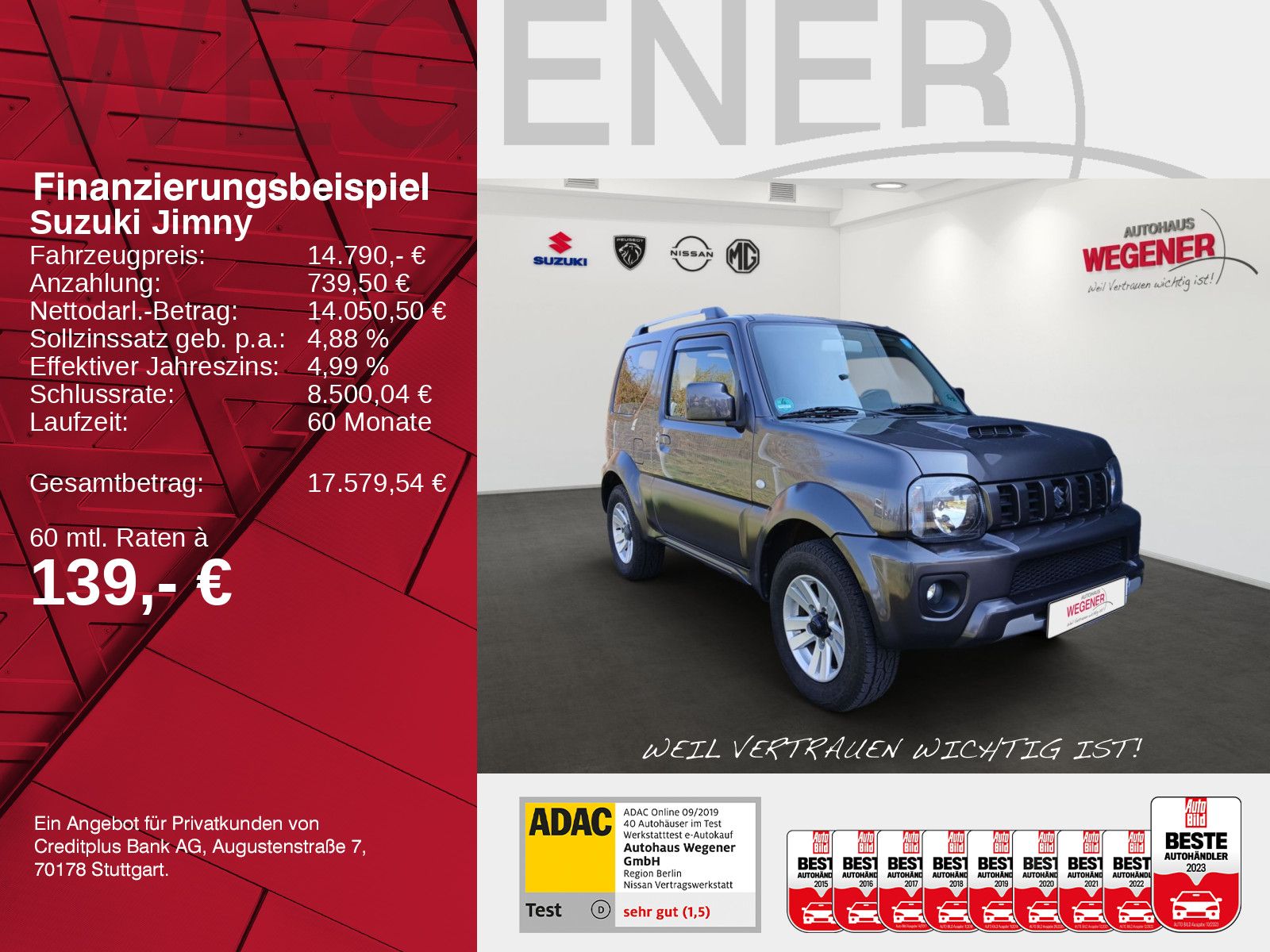 SUZUKI Jimny 1.3 4x4 Style Leder*Klima*AHK*1. Hand
