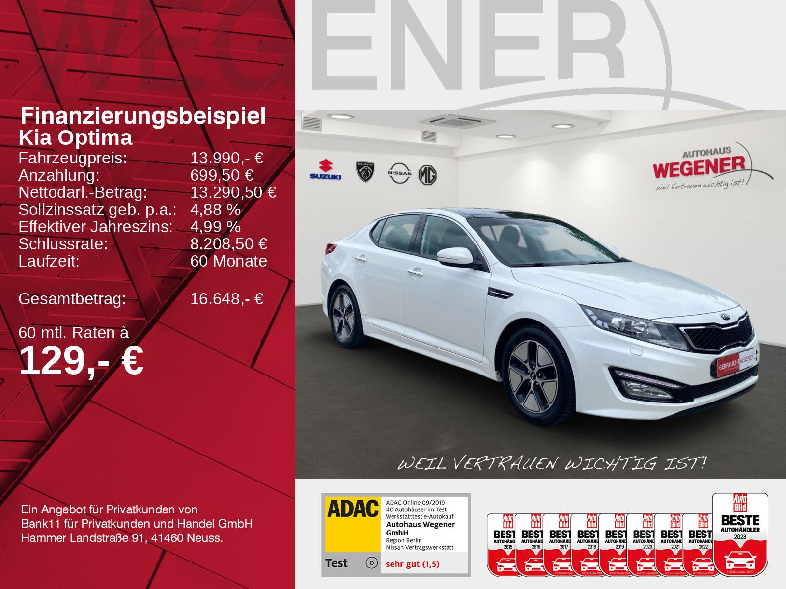 KIA Optima CVVT Hybrid 2.0 Spirit Pano*Sound*Sitzbel